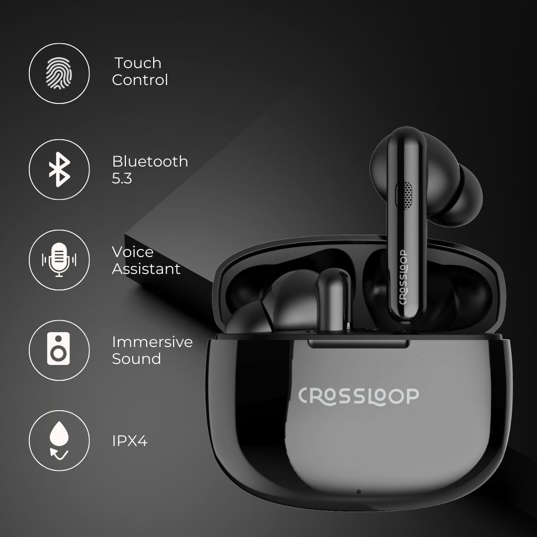 Crossloop Freedom Podz True Wireless EarPods - Black