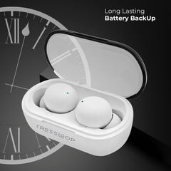 Crossloop Joy Zee True Wireless EarPods - White