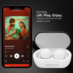 Crossloop Joy Zee True Wireless EarPods - White