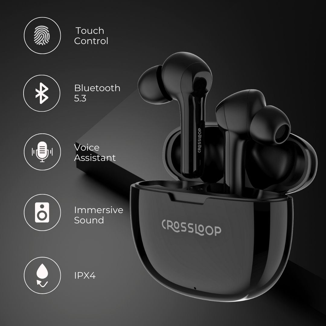 Crossloop Lordz True Wireless EarPods - Black