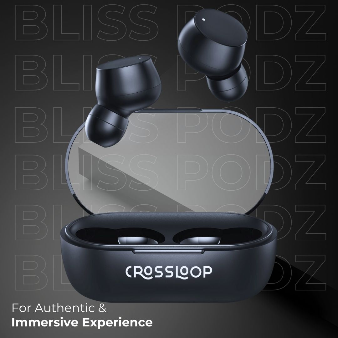 Crossloop Bliss Podz True Wireless EarPods - Black