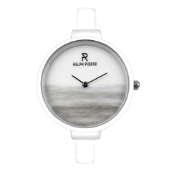 Ralph Pierre Sublime Breeze Analog Watch With White Dial & Strap